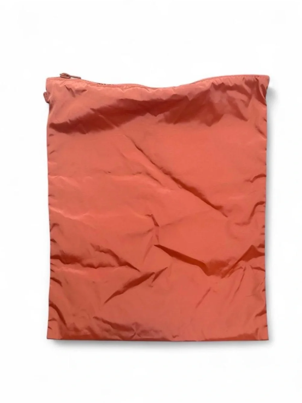 Dagne Dover Rust Orange Nylon Shoe Storage Zip Pouch
